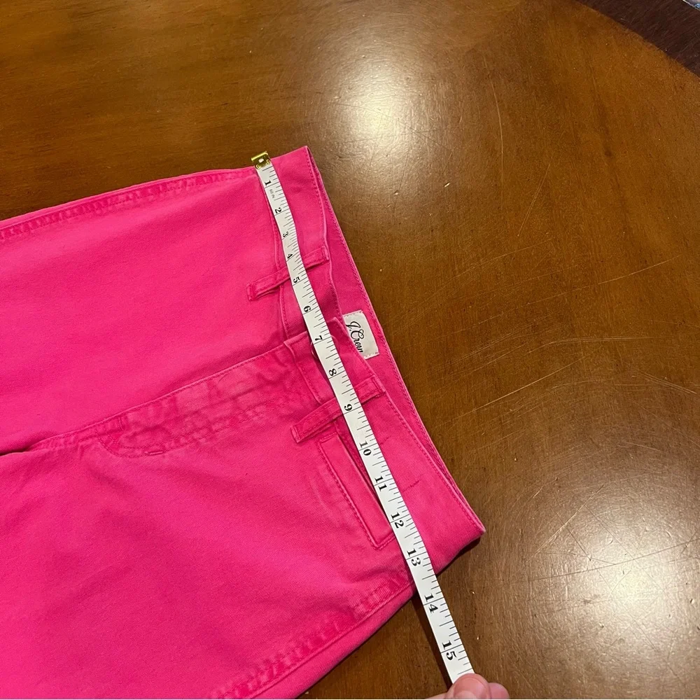 NEW J.Crew Women’s Slim Wide Leg‎ Crop Pant Intense Pink 25P Petite Barbiecore